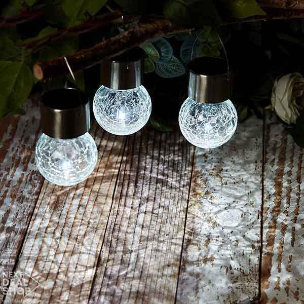 Conjunto de Lâmpadas com Vidro Movido a Energia Solar