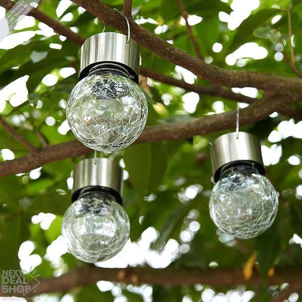 Conjunto de Lâmpadas com Vidro Movido a Energia Solar