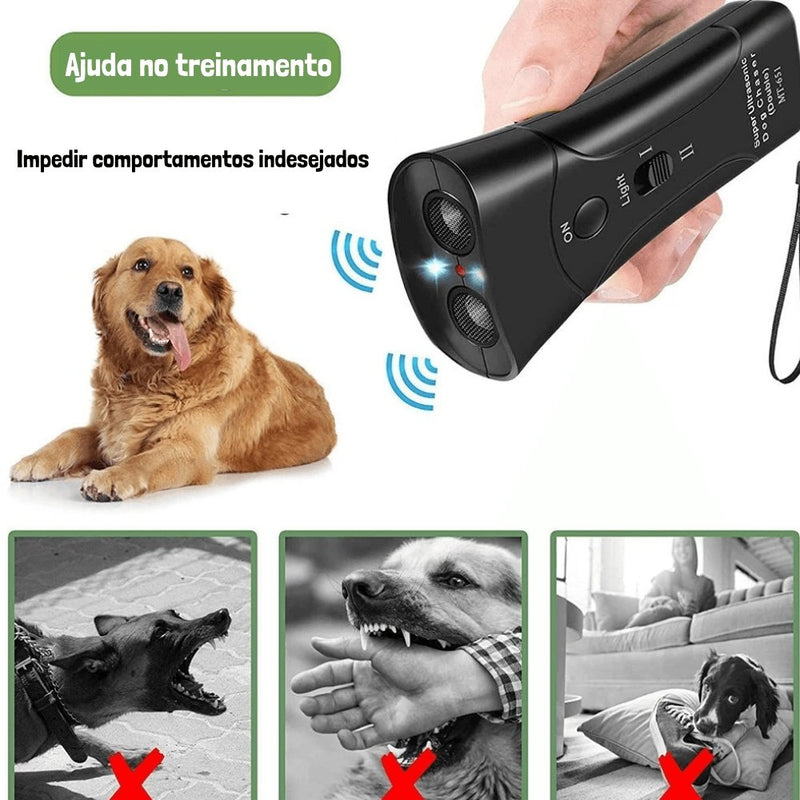 Aparelho Ultrassônico Anti Latido Potente – Adestrador de Cães Portátil